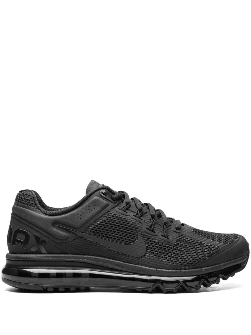 Nike Air Max 2013 Triple Black Sneakers.