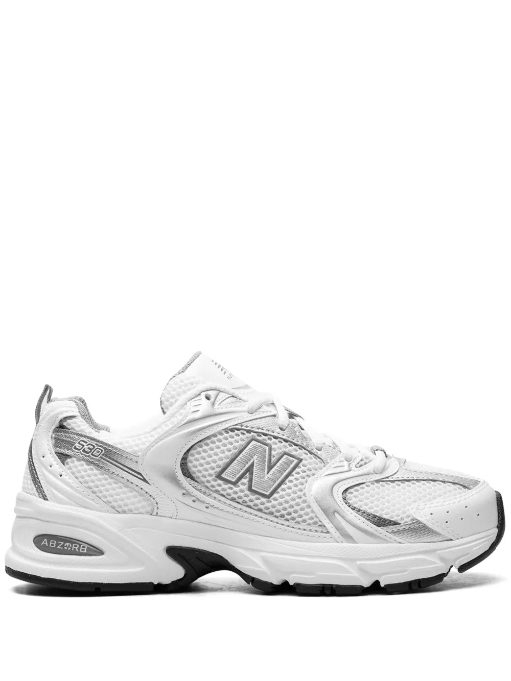 New Balance 530 White Silver Metallic Sneakers Grazuv Mart