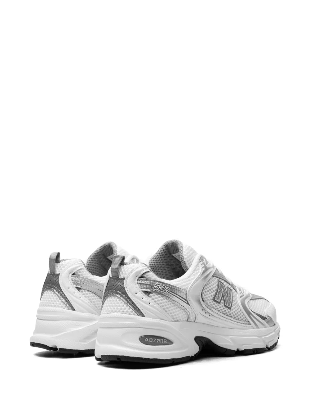 New Balance 530 White Silver Metallic Sneakers Grazuv Mart