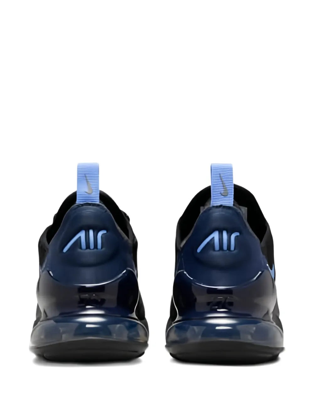 Nike Air Max 270 Black Royal Midnight Navy Sneakers.