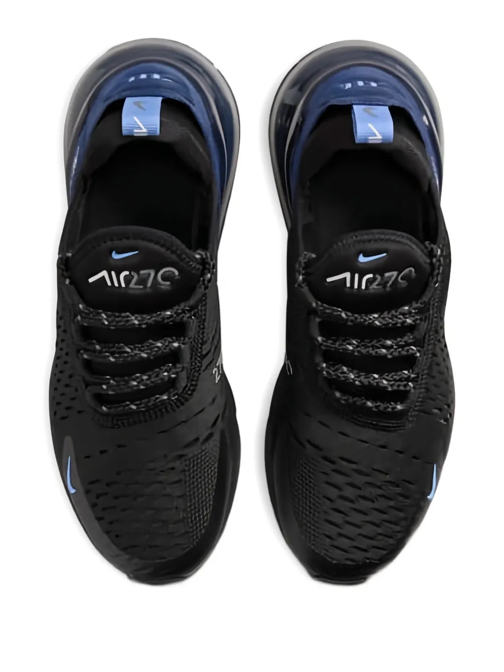 Nike Air Max 270 Black Royal Midnight Navy Sneakers.