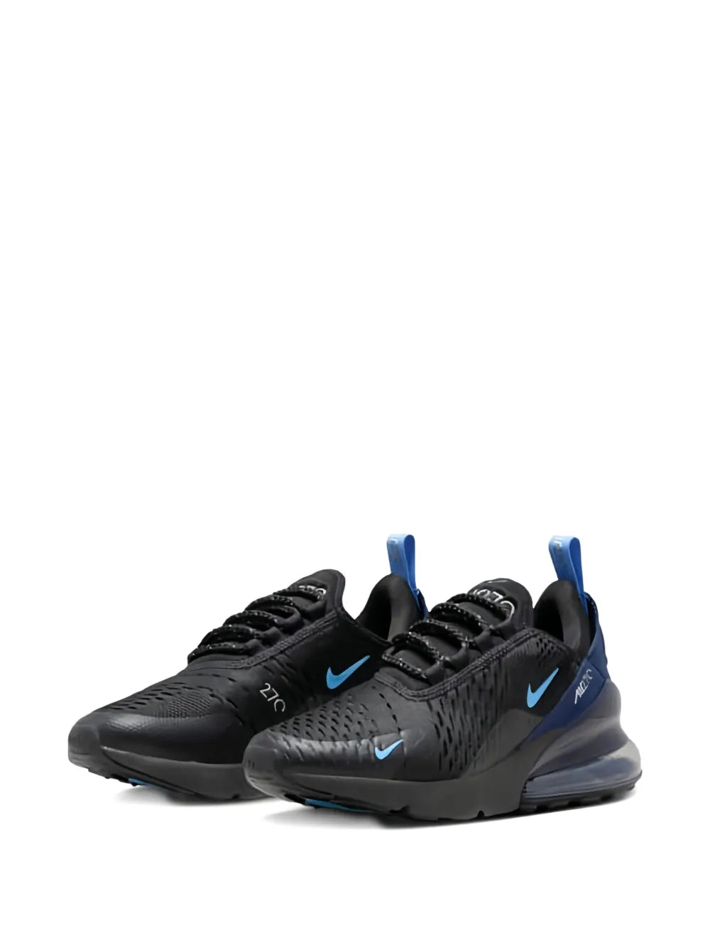 Nike Air Max 270 Black Royal Midnight Navy Sneakers.