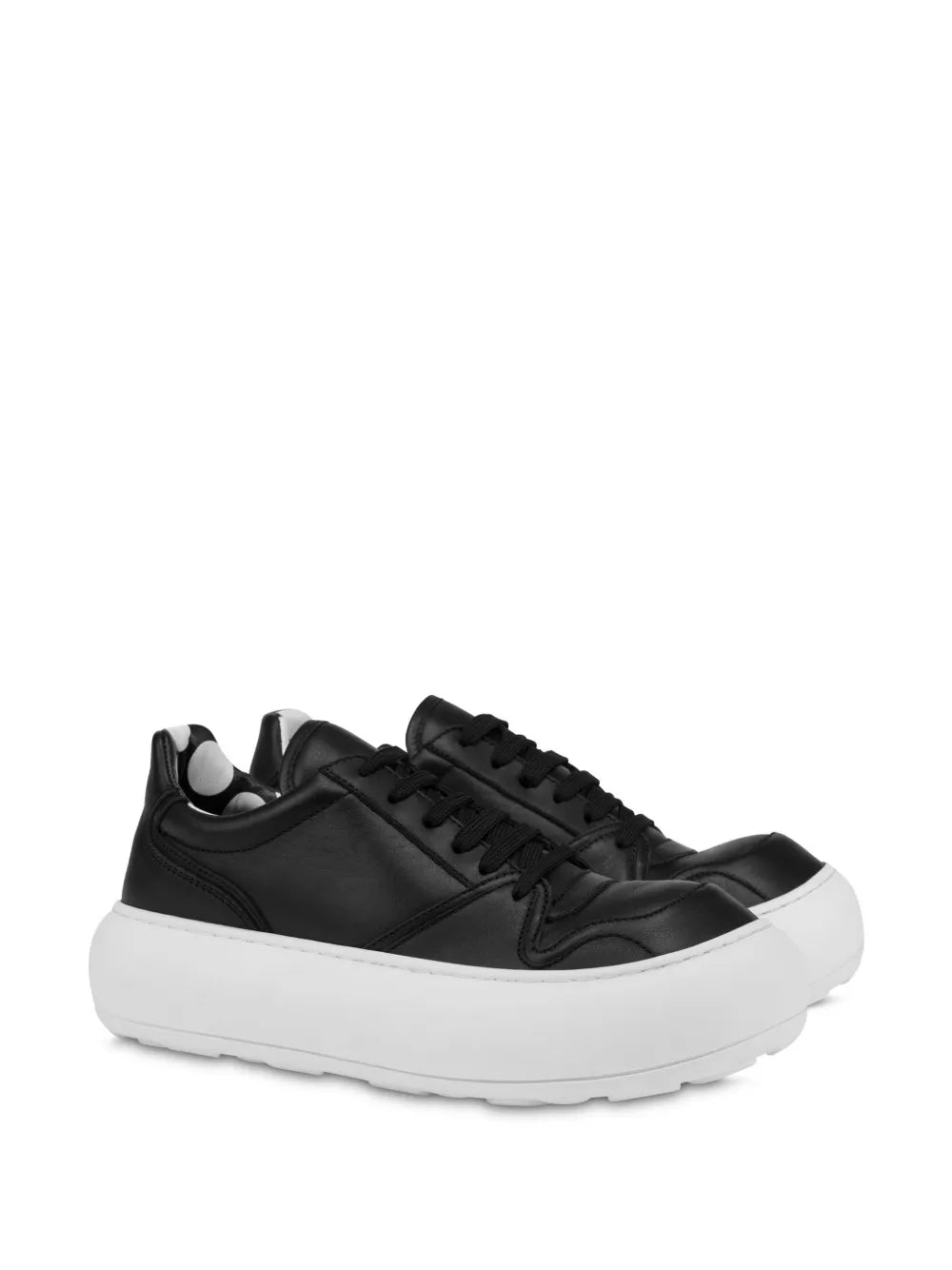 Moschino Leather Sneakers Grazuv Mart