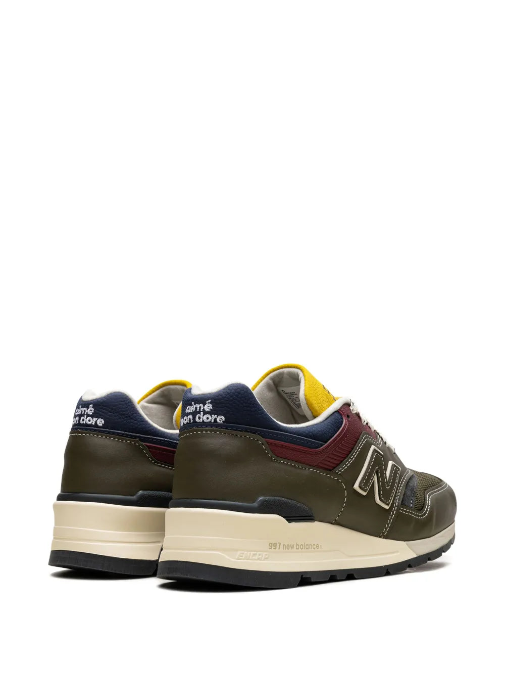 New Balance 997 Aime Leon Dore - Dark Moss/Angora Sneakers Grazuv Mart