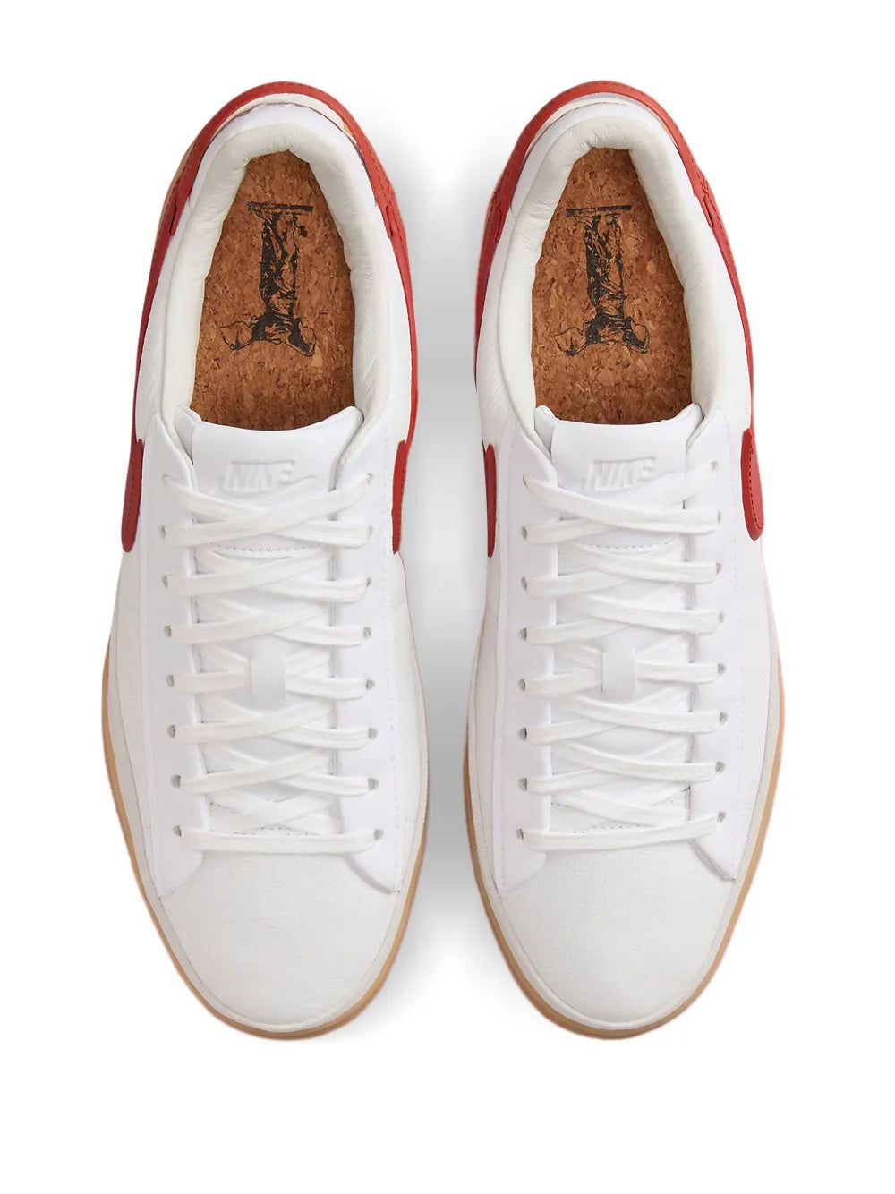 Nike Blazer Phantom Low White Dragon Red Gum Sneakers Grazuv Mart