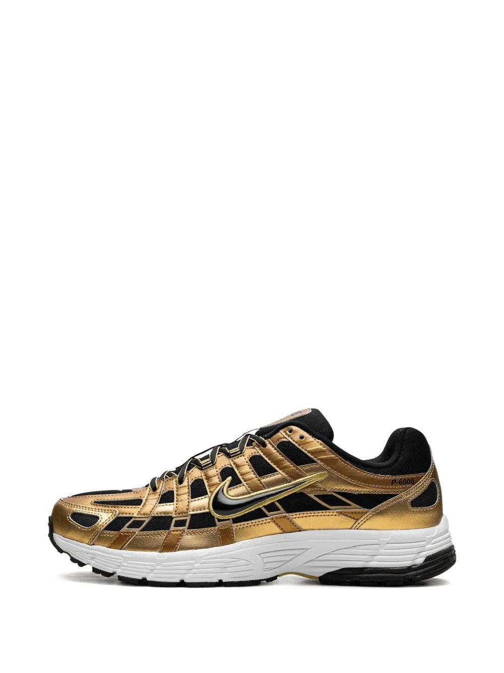 Nike P-6000 Metallic Gold Infinite Gold White Black Sneakers Grazuv Mart