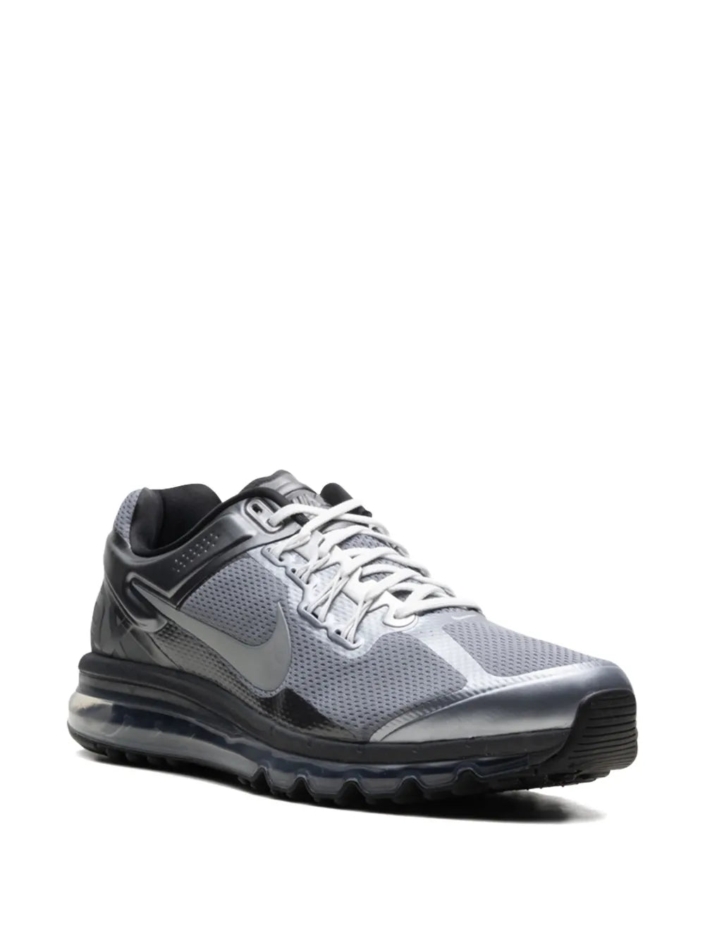 Nike Air Max 2013 Metallic Cool Grey Sneakers.