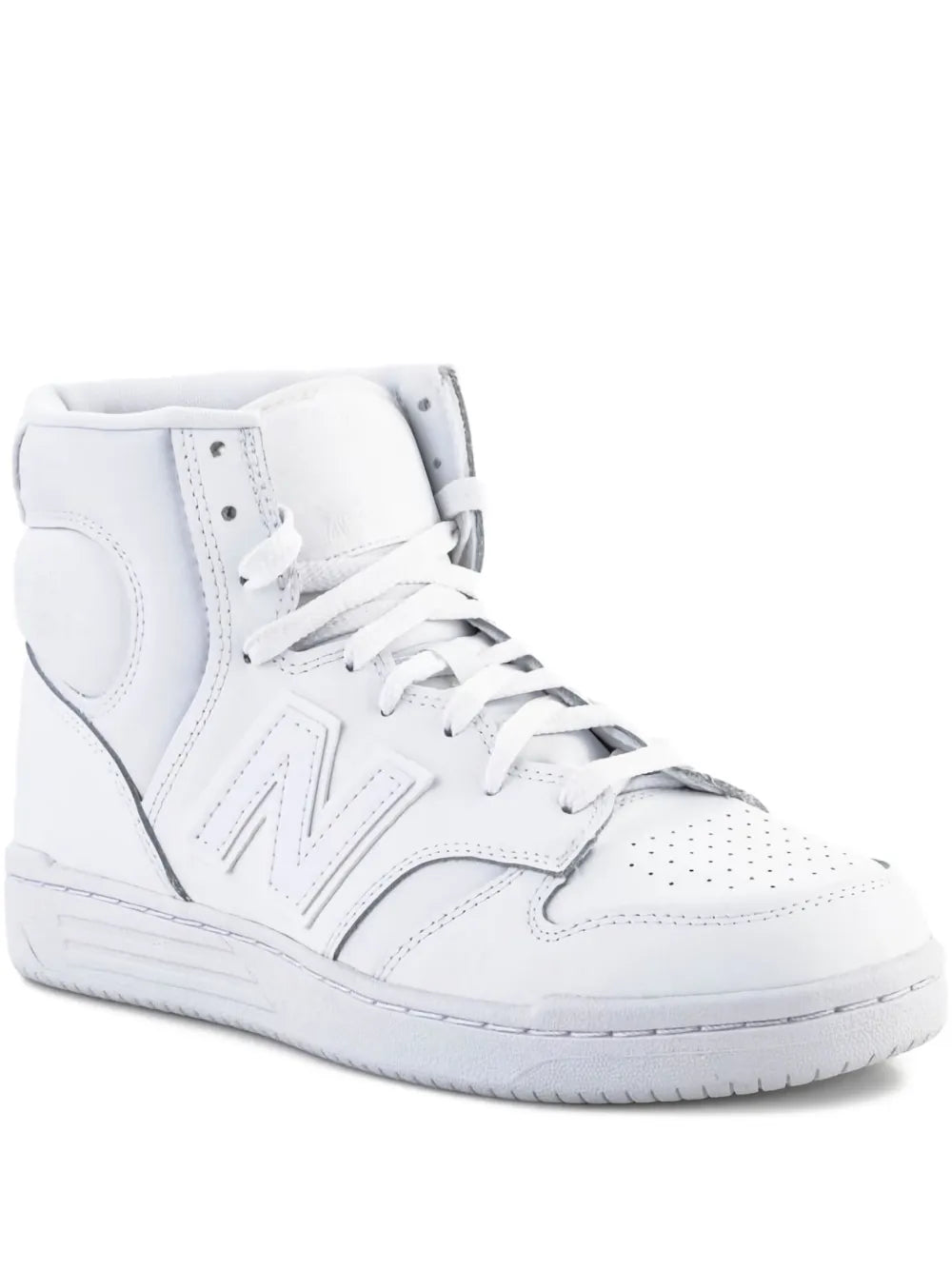 New Balance 480 High Triple White Sneakers Grazuv Mart