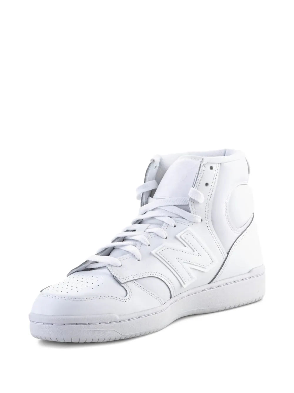 New Balance 480 High Triple White Sneakers Grazuv Mart
