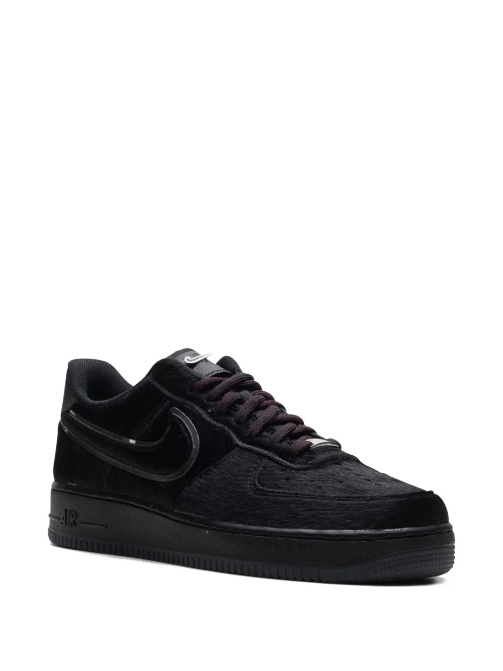 Nike Air Force 1 Low Vuu Panthers Black/Team Maroon/Metallic Silver Sneakers Grazuv Mart