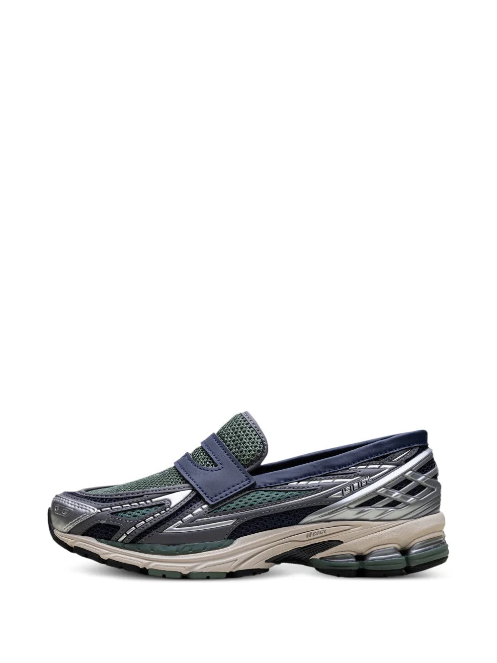 New Balance 1906L Silver Metallic/Navy/Dark Juniper Loafers Grazuv Mart