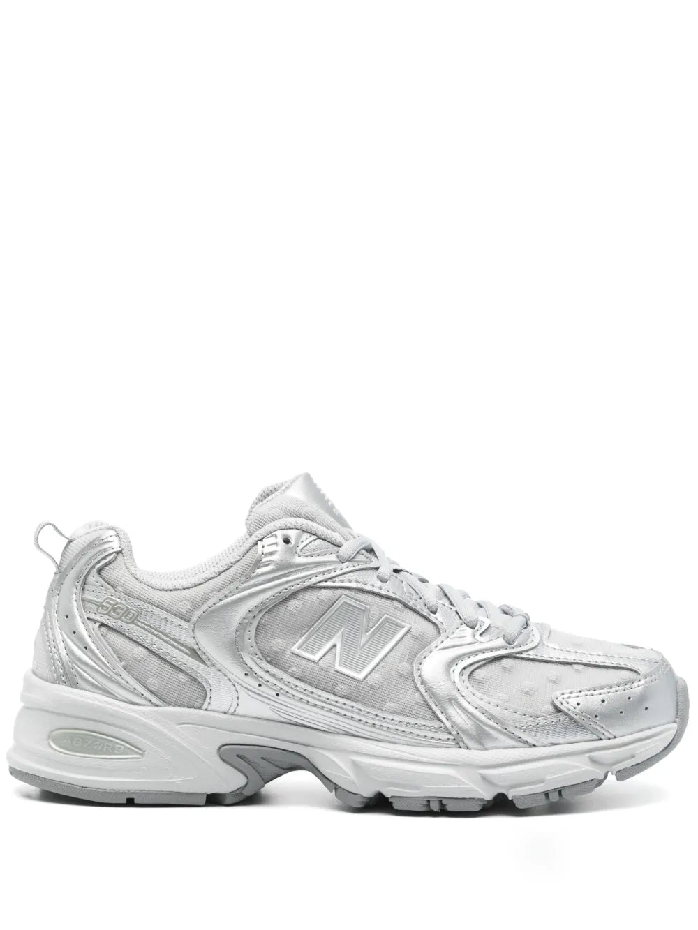 New Balance 530 Silver Metallic Raincloud Polka Dots Grazuv Mart