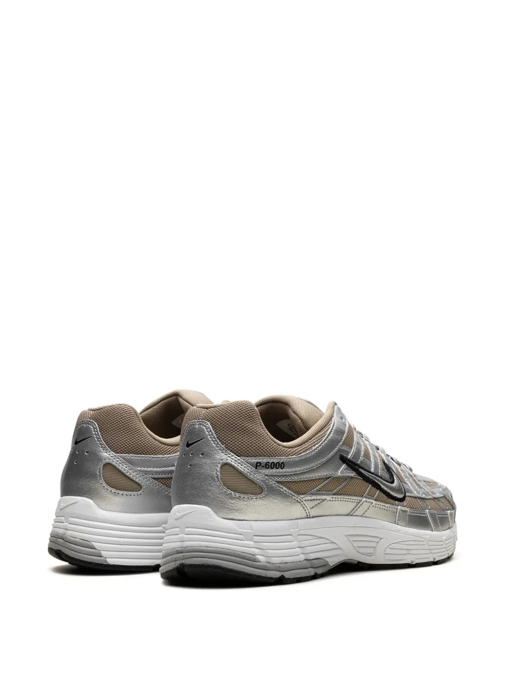 Nike P-6000 Khaki Metallic Silver Sneakers Grazuv Mart