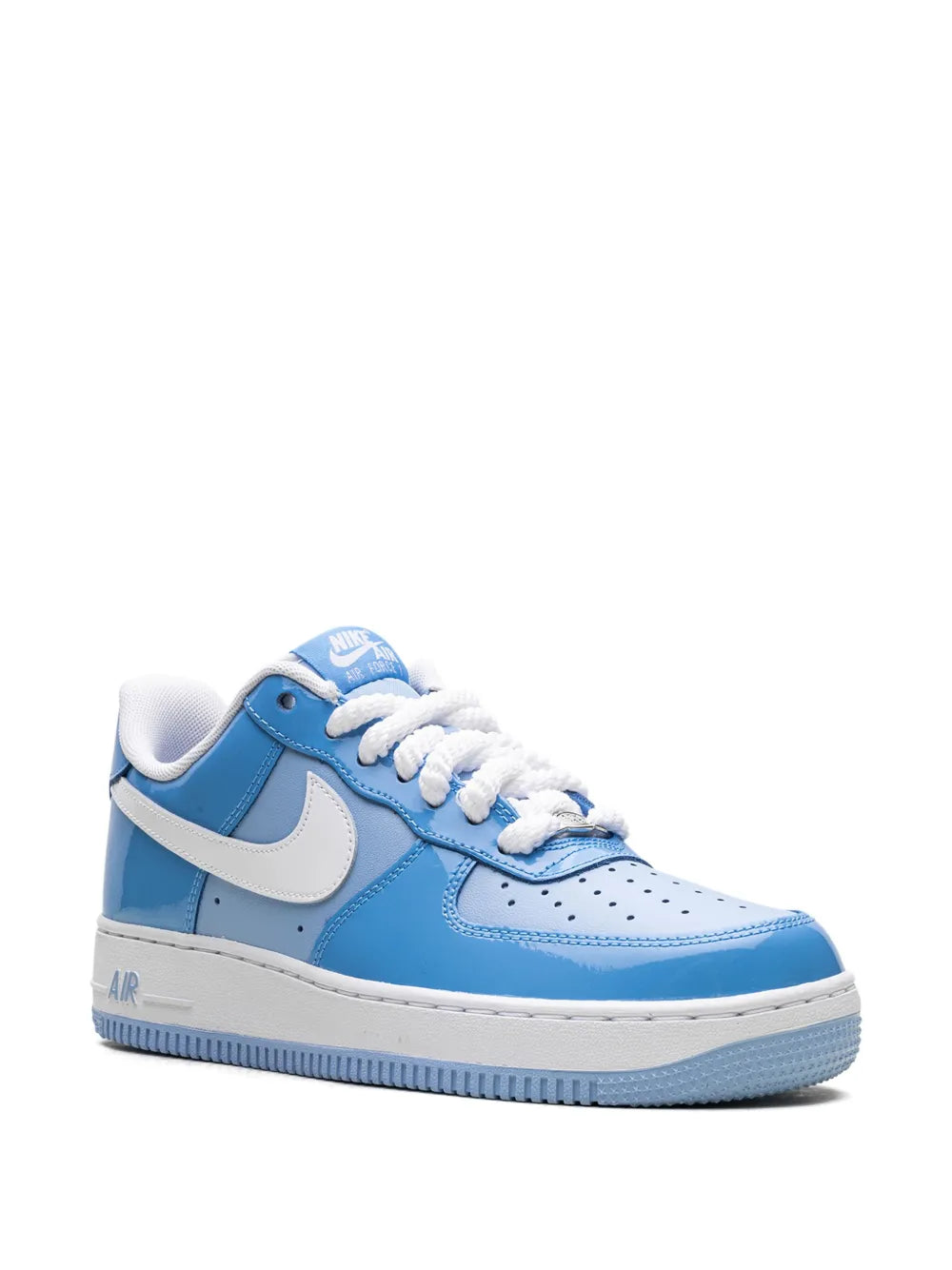 Nike Air Force 1 Low 07 Lv8 Psychic Blue/White Patent Sneakers Grazuv Mart