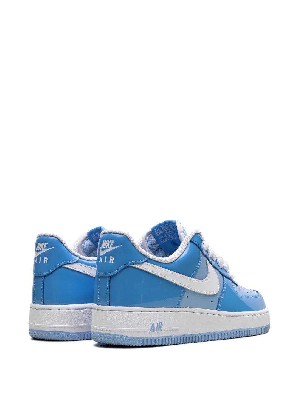 Nike Air Force 1 Low 07 Lv8 Psychic Blue/White Patent Sneakers Grazuv Mart