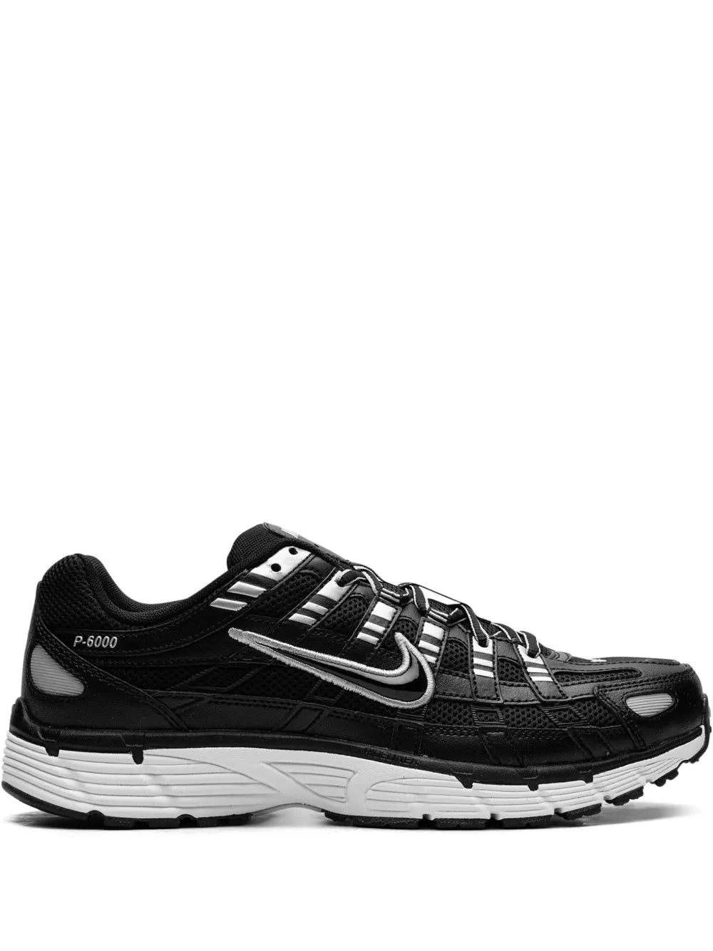 Nike P-6000 Black/White/Metallic Silver Sneakers Grazuv Mart
