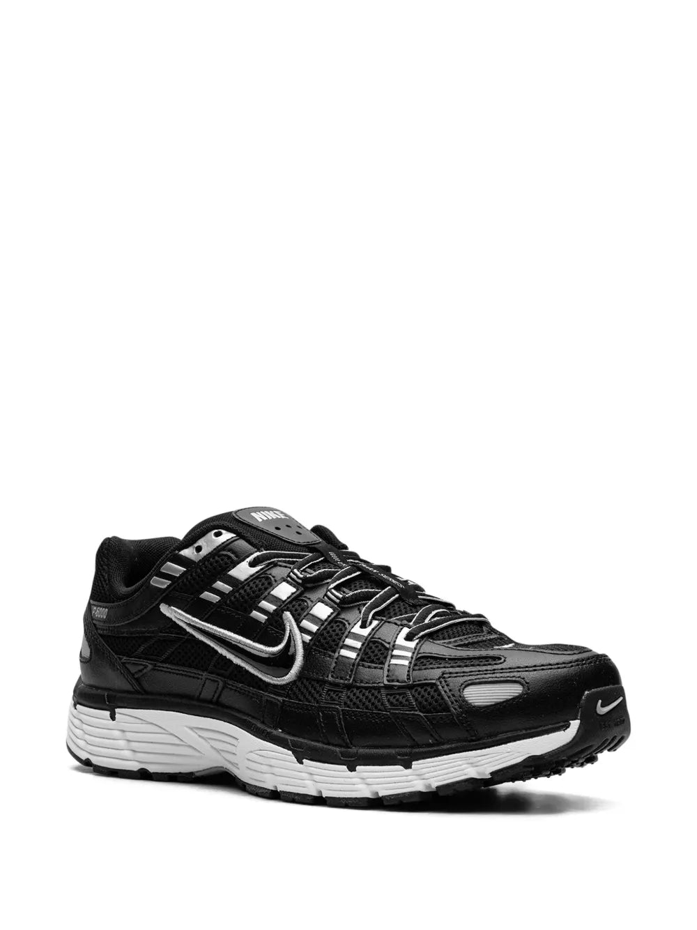 Nike P-6000 Black/White/Metallic Silver Sneakers Grazuv Mart