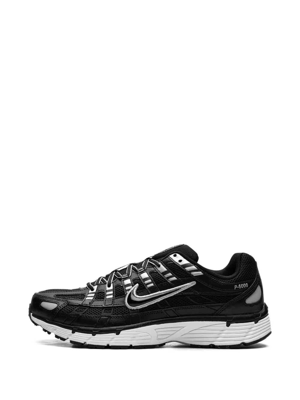 Nike P-6000 Black/White/Metallic Silver Sneakers Grazuv Mart