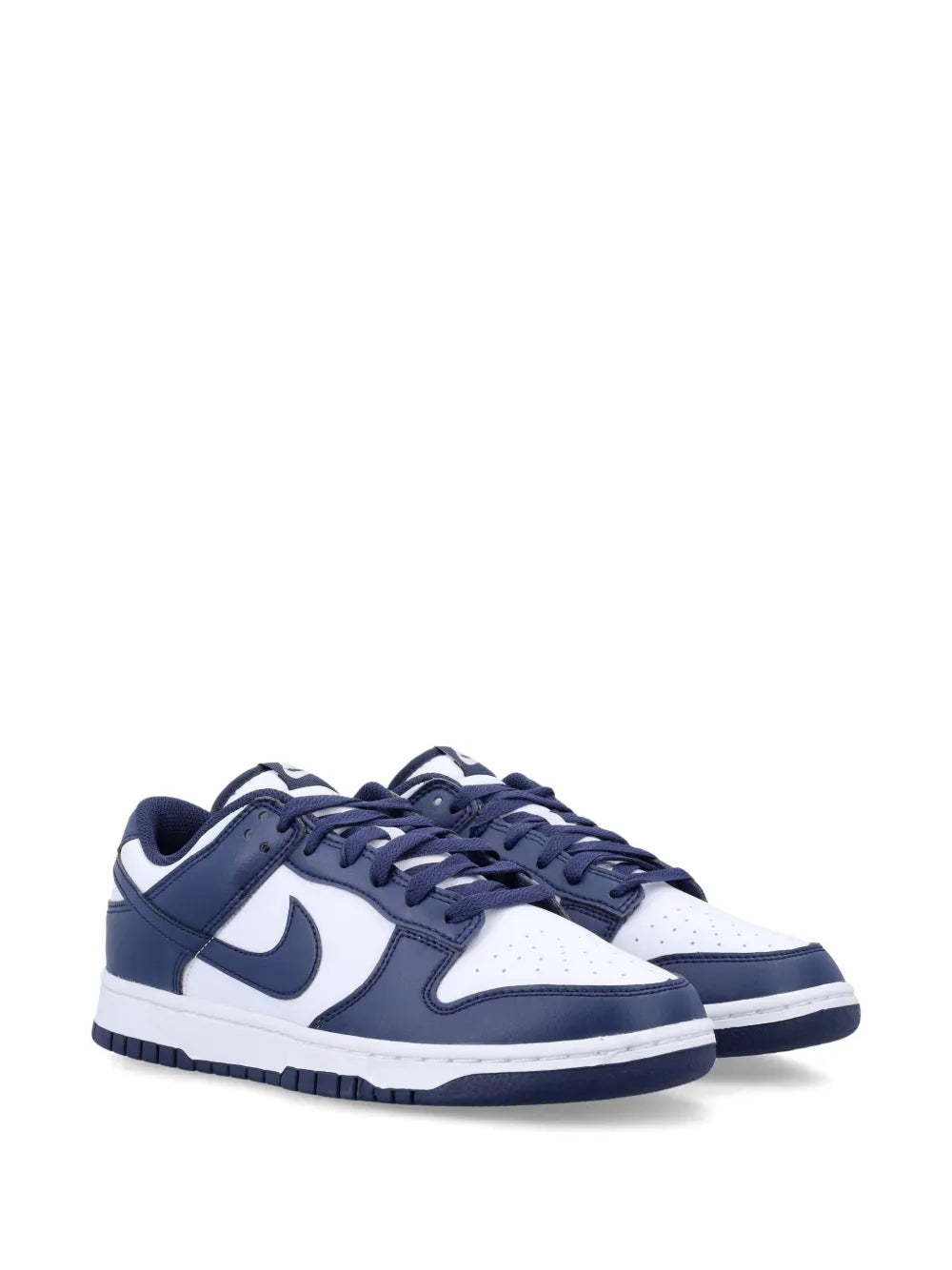 Nike Dunk Low White/Midnight Navy Sneakers Grazuv Mart