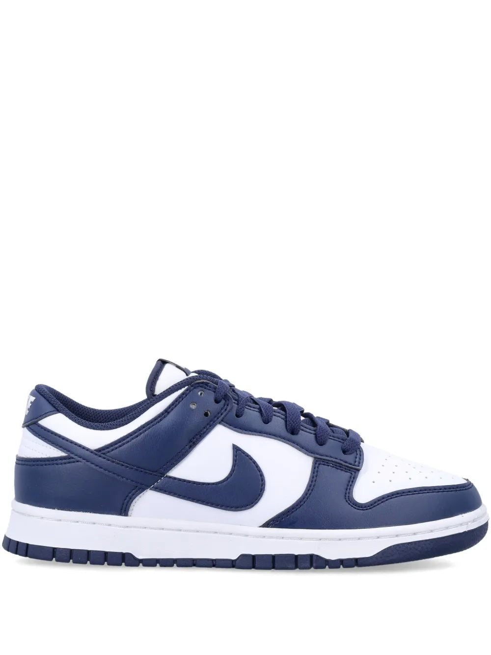 Nike Dunk Low White/Midnight Navy Sneakers Grazuv Mart