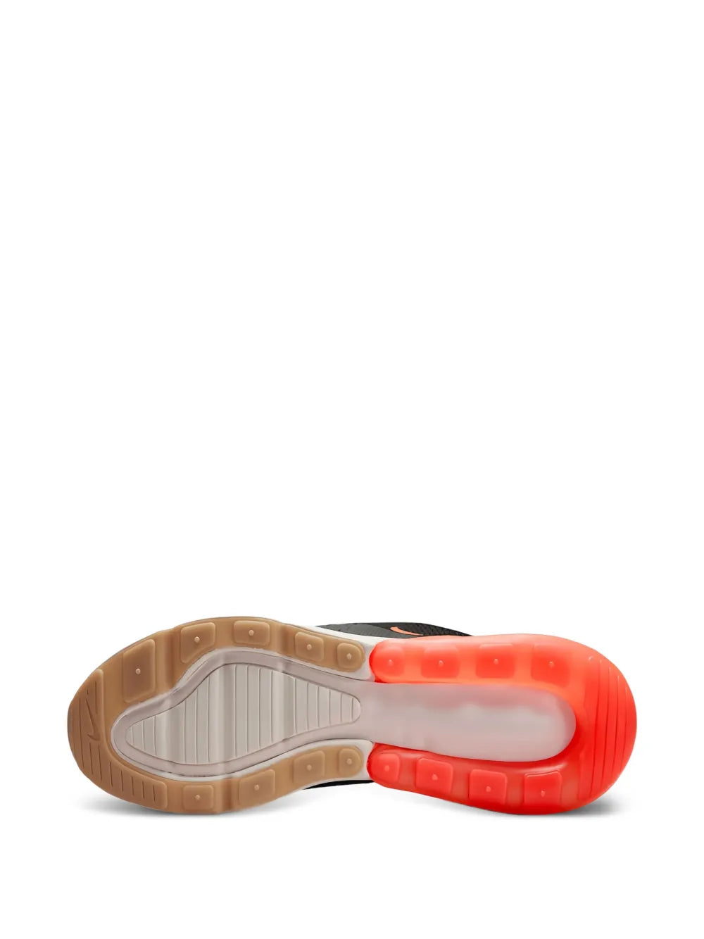 Nike Air Max 270 Black/Total Orange-Bright Crimson Sneakers.