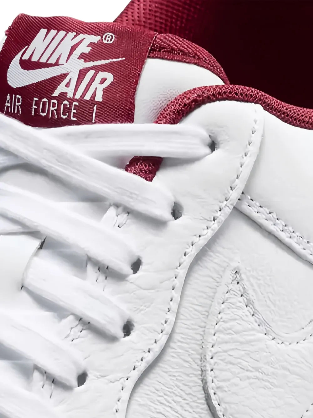 Nike Air Force 1 Low 07 Lv8 White Team Red Sneakers Grazuv Mart