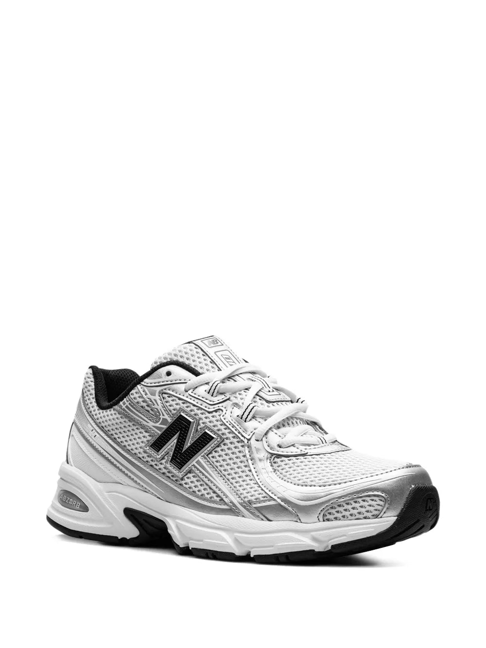 New Balance 740 White Silver/Metallic Black Sneakers Grazuv Mart
