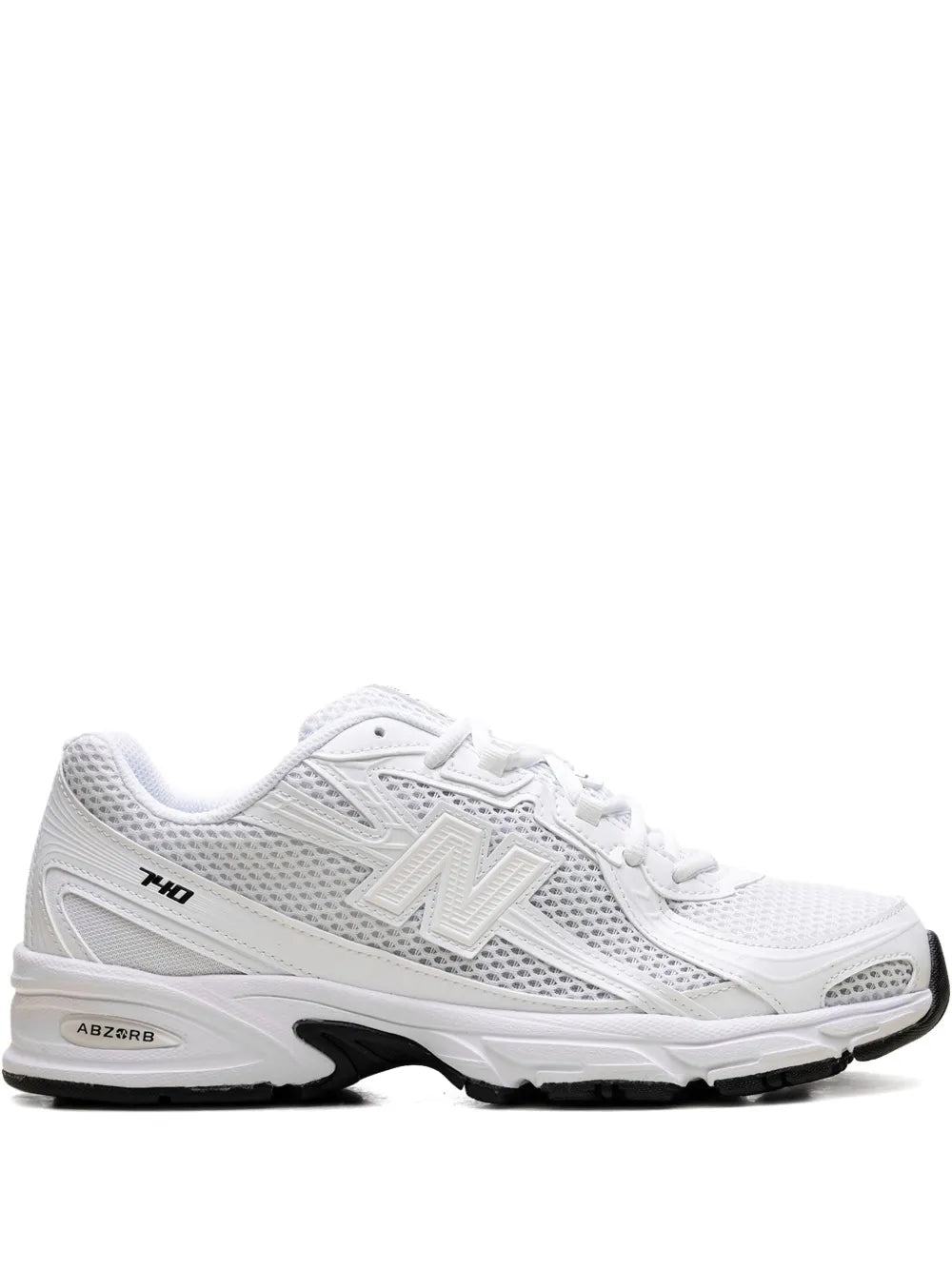 New Balance 740 Triple White Sneakers Grazuv Mart