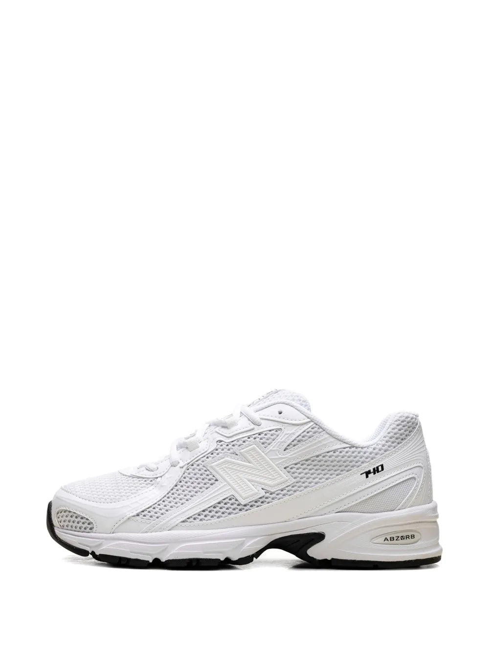 New Balance 740 Triple White Sneakers Grazuv Mart