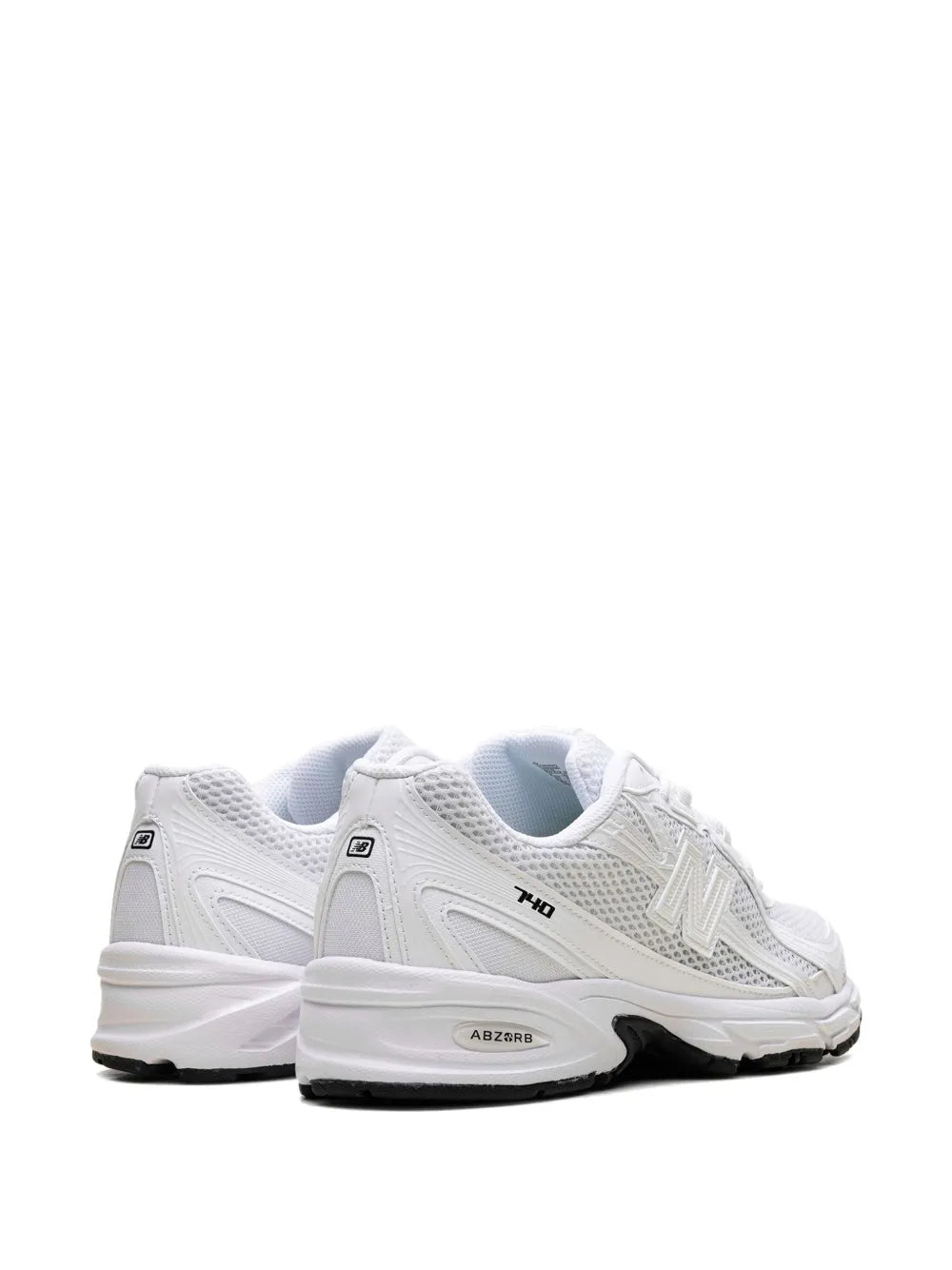 New Balance 740 Triple White Sneakers Grazuv Mart