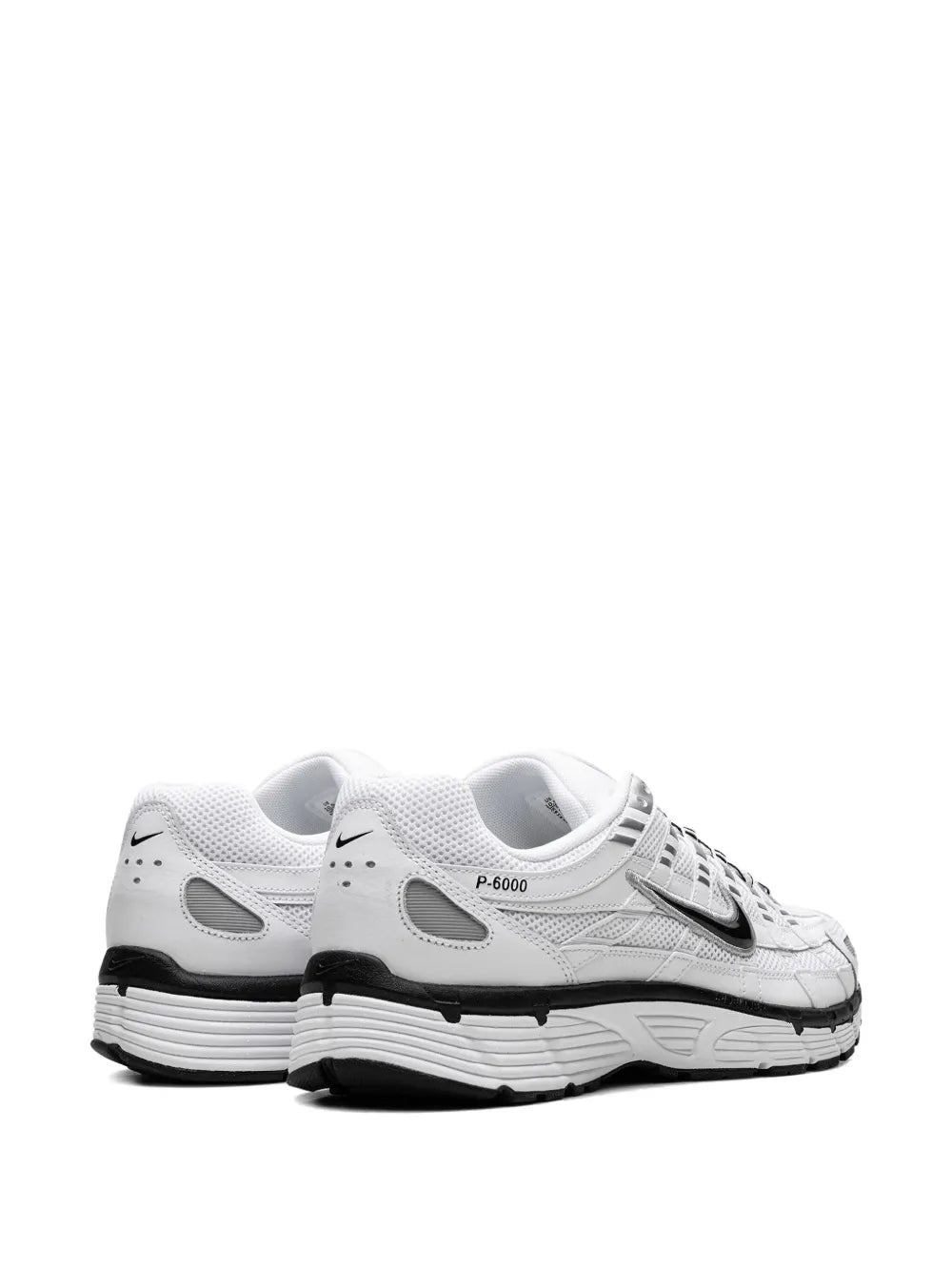 Nike P-6000 White Metallic Silver Black Sneakers Grazuv Mart