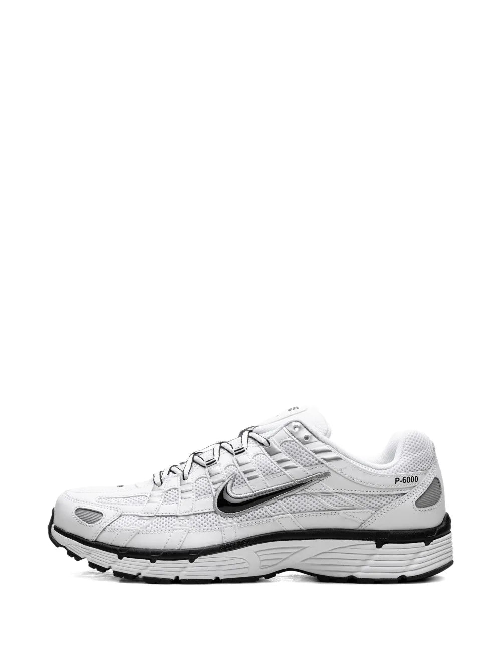 Nike P-6000 White Metallic Silver Black Sneakers Grazuv Mart