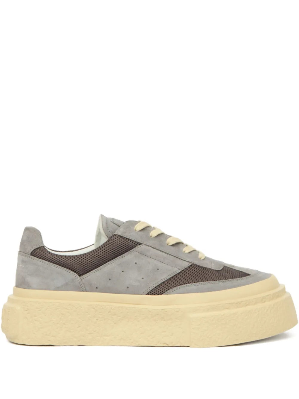 Mm6 Maison Margiela Gambetta Leather Sneakers Grazuv Mart