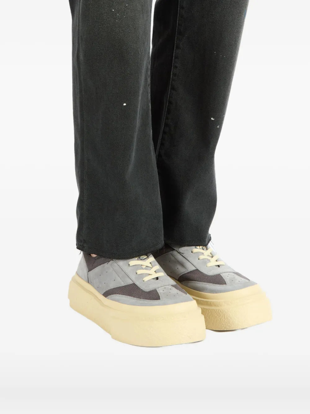 Mm6 Maison Margiela Gambetta Leather Sneakers Grazuv Mart