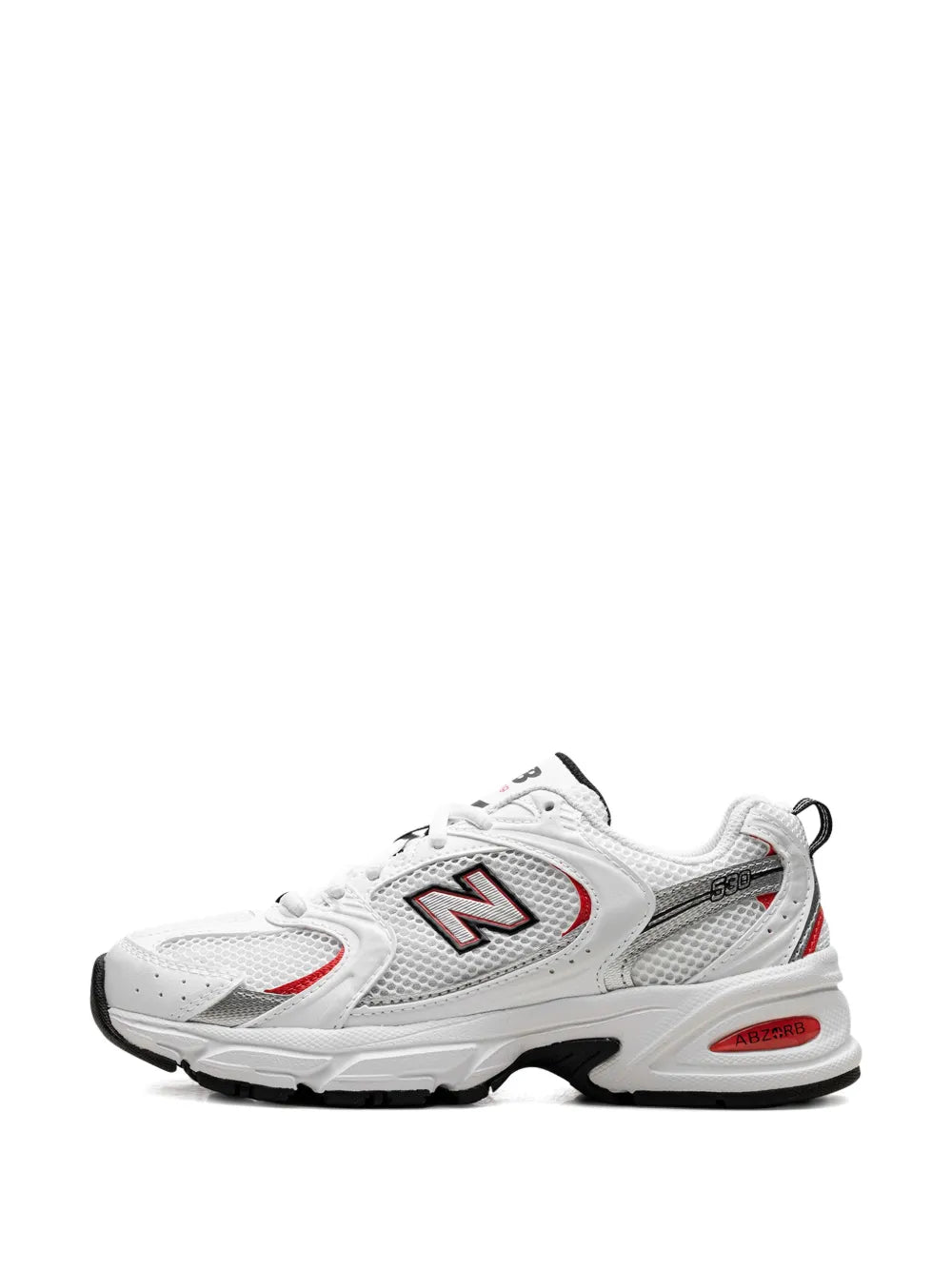New Balance 530 White/Blast Red Sneakers Grazuv Mart