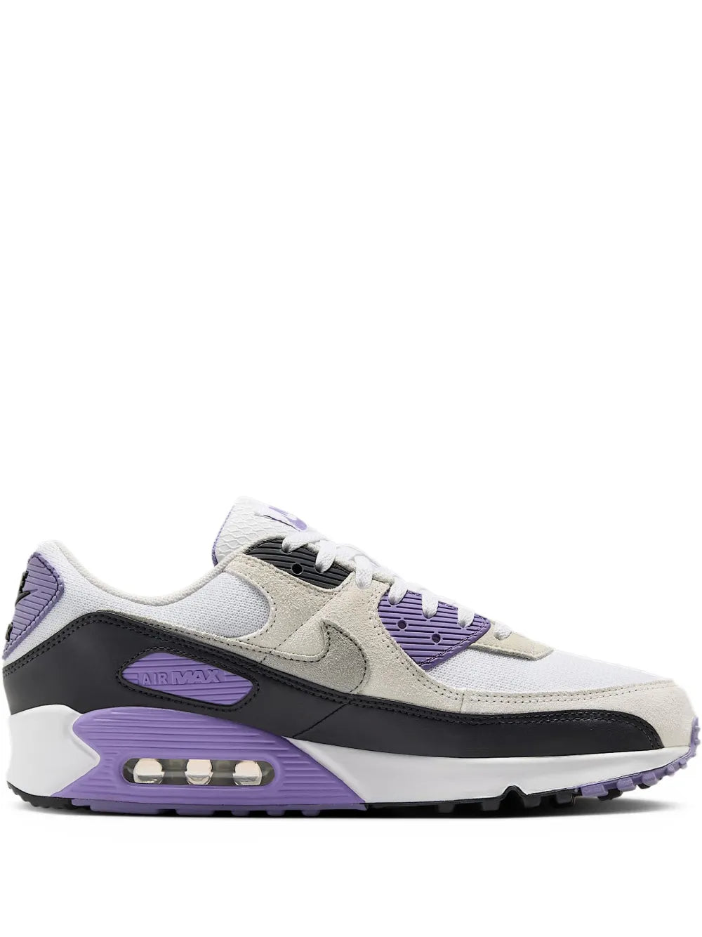 Nike Air Max 90 White/Dusty Amethyst/Photon Dust/Light Smoke Grey Sneakers Grazuv Mart