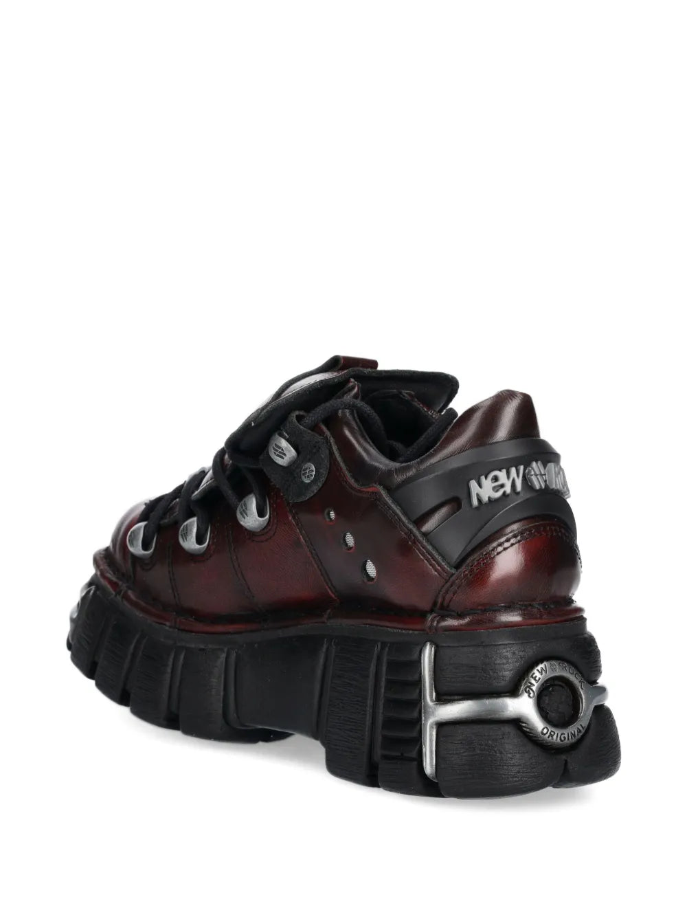 New Rock M-120N-C67 Metallic-Detail Platform Sneakers Grazuv Mart