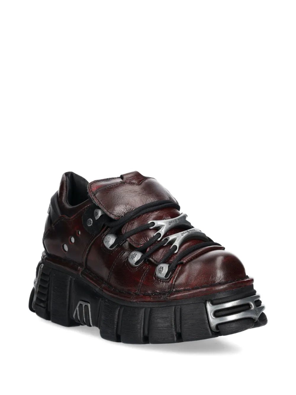 New Rock M-120N-C67 Metallic-Detail Platform Sneakers Grazuv Mart