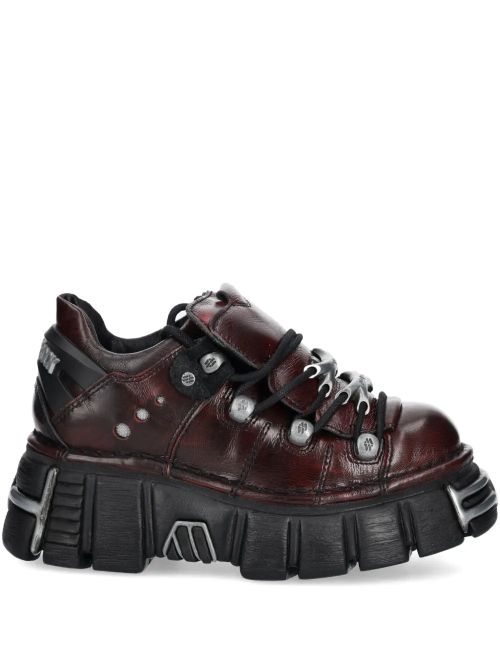New Rock M-120N-C67 Metallic-Detail Platform Sneakers Grazuv Mart