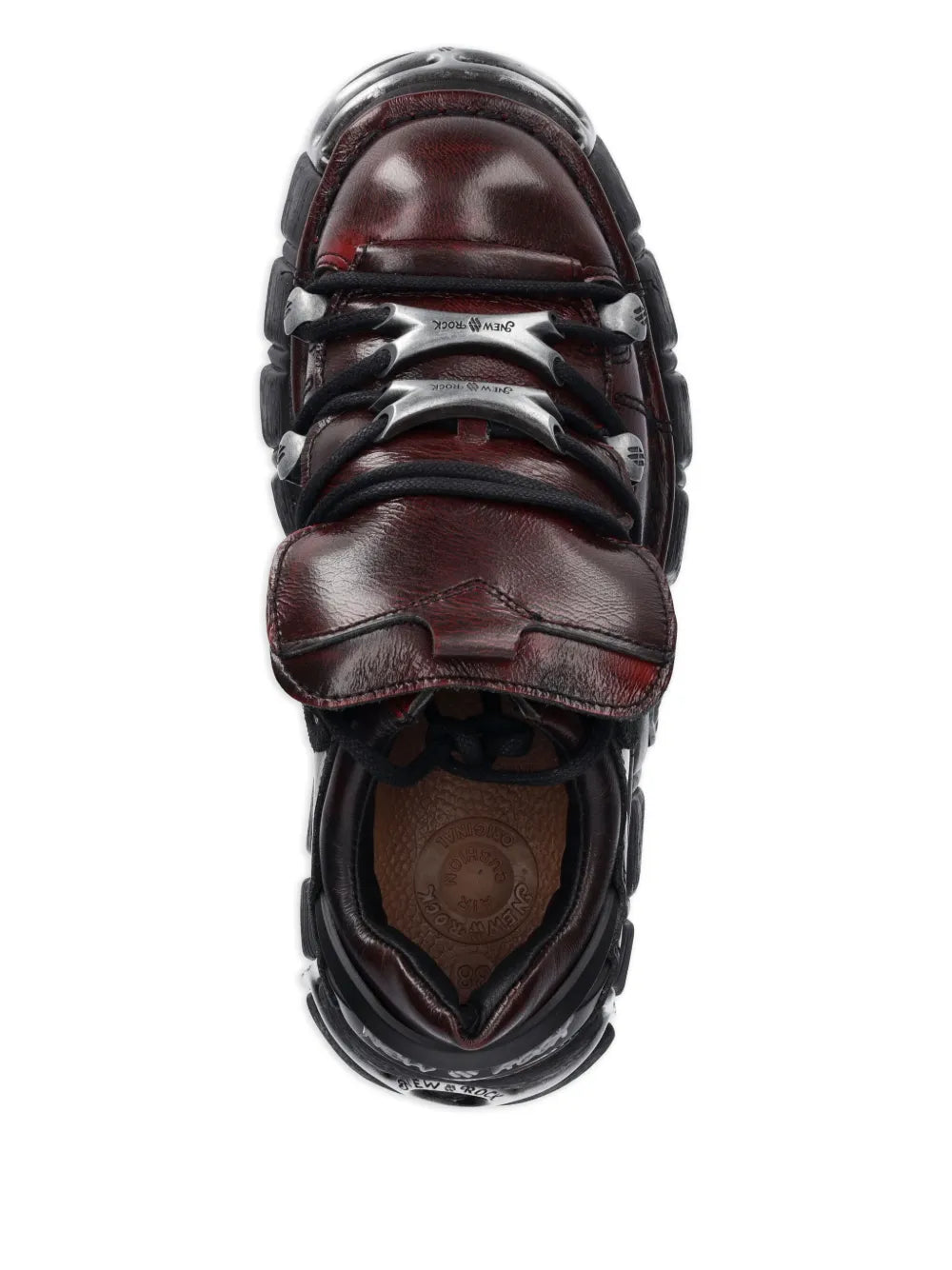 New Rock M-120N-C67 Metallic-Detail Platform Sneakers Grazuv Mart