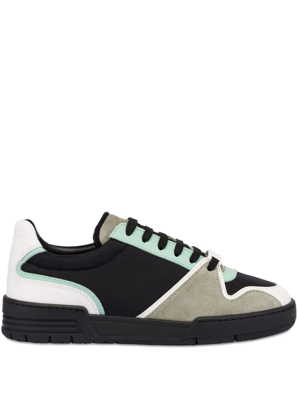 Moschino Panelled Lace-Up Sneakers Grazuv Mart