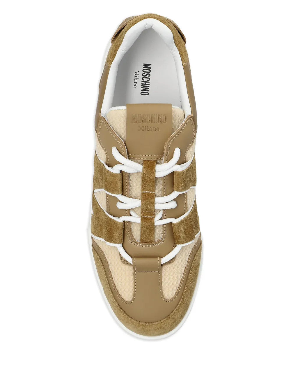 Moschino Logo-Debossed Mesh Sneakers Grazuv Mart