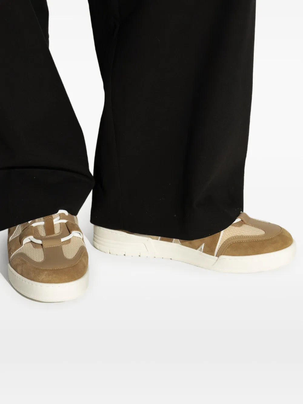 Moschino Logo-Debossed Mesh Sneakers Grazuv Mart