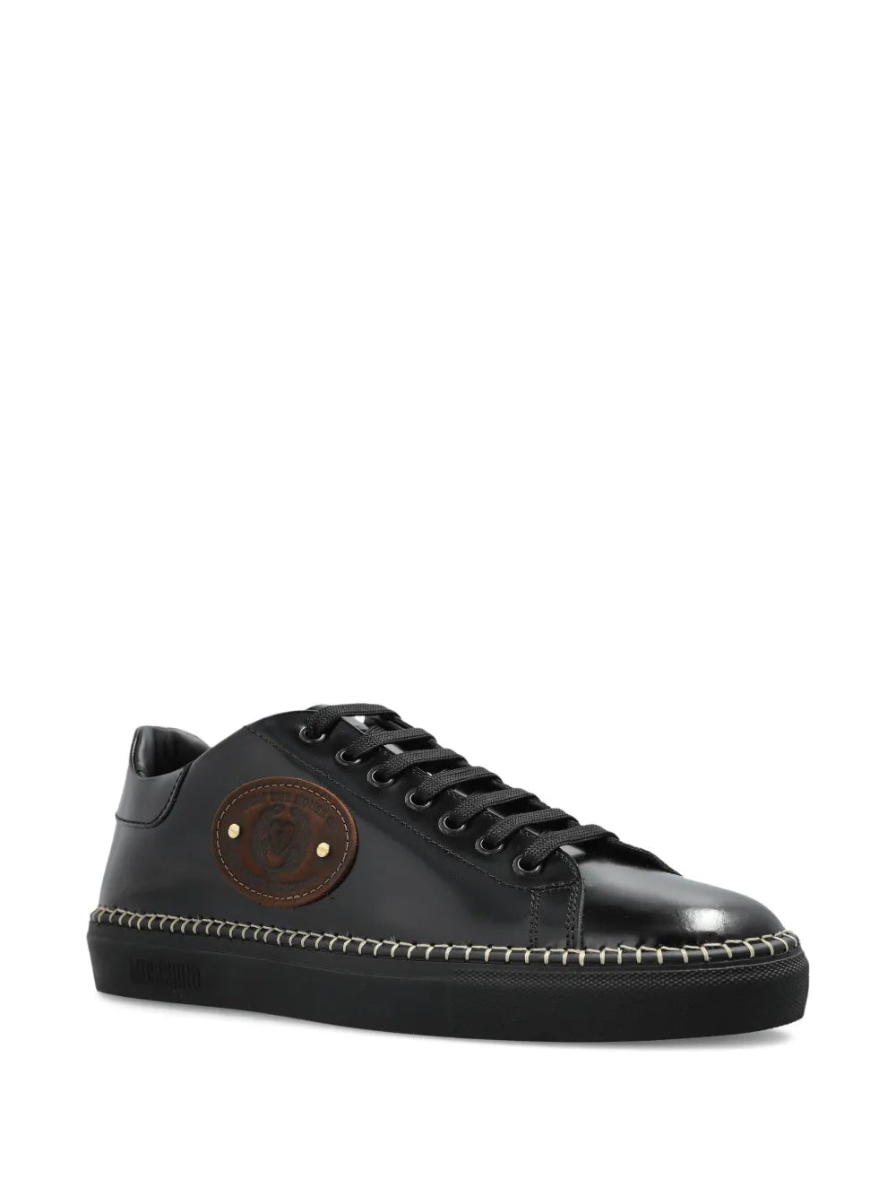 Moschino Logo-Embossed Trainers Grazuv Mart