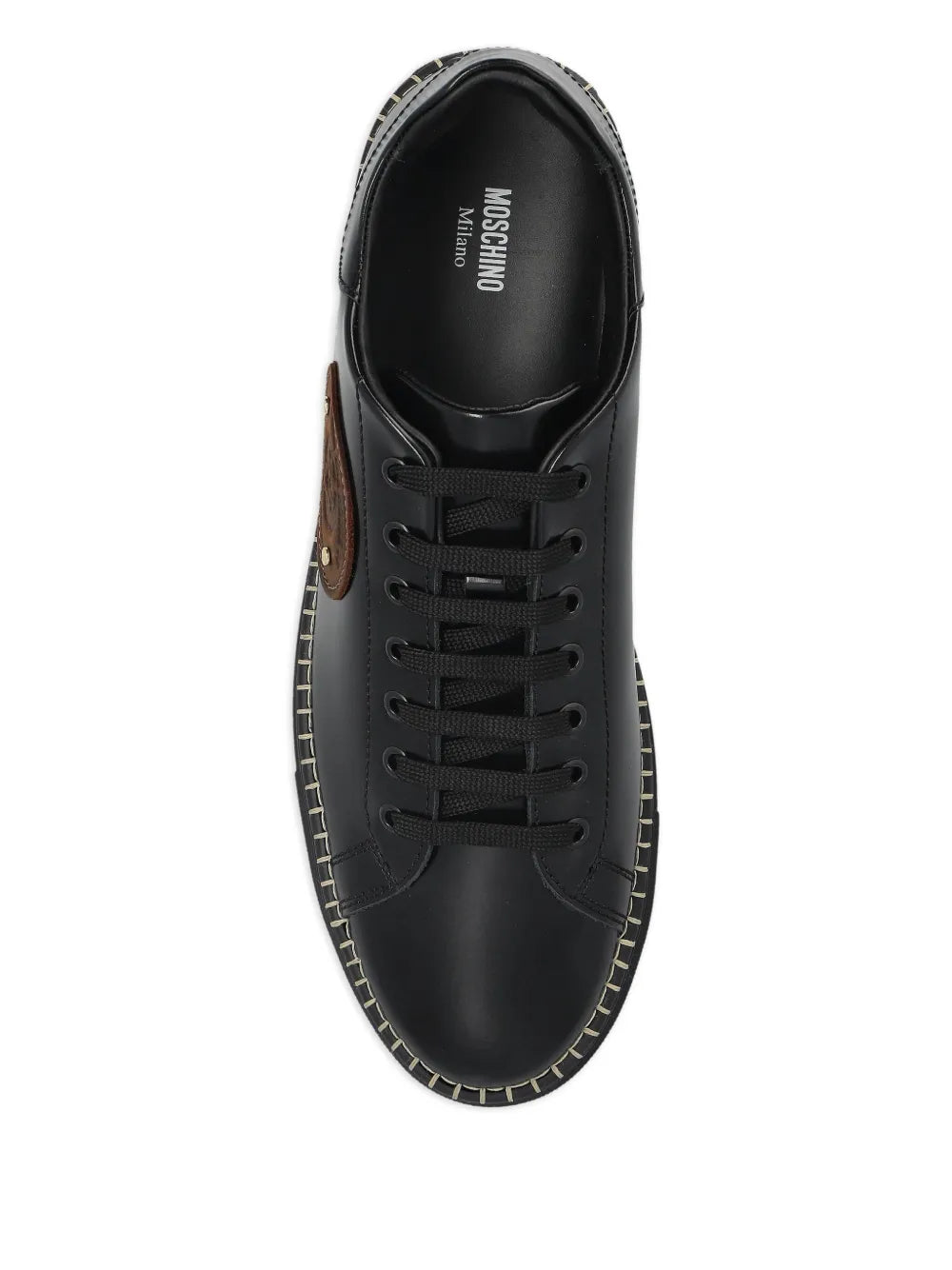 Moschino Logo-Embossed Trainers Grazuv Mart
