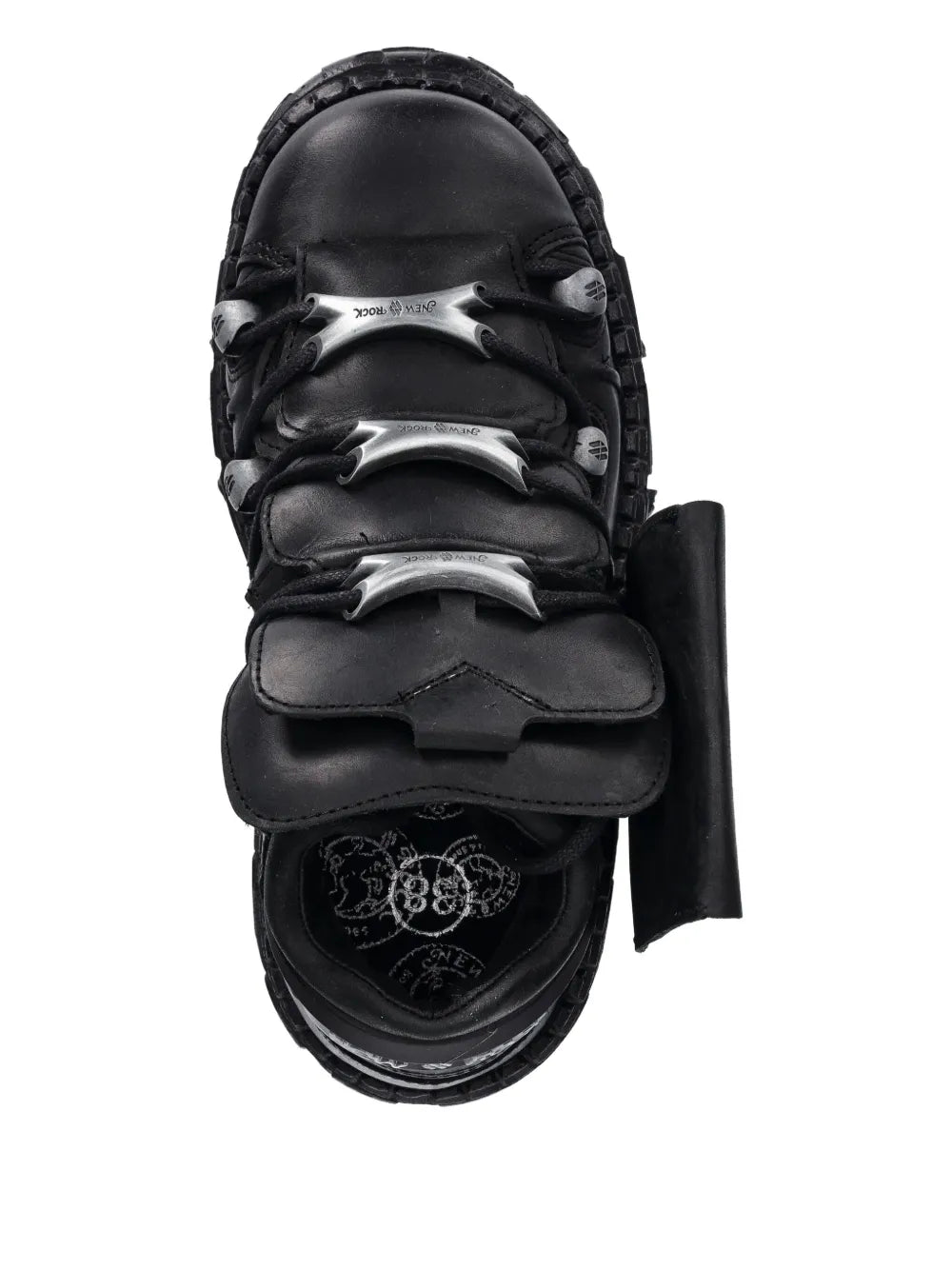New Rock Pocket-Detail Platform Sneakers Grazuv Mart
