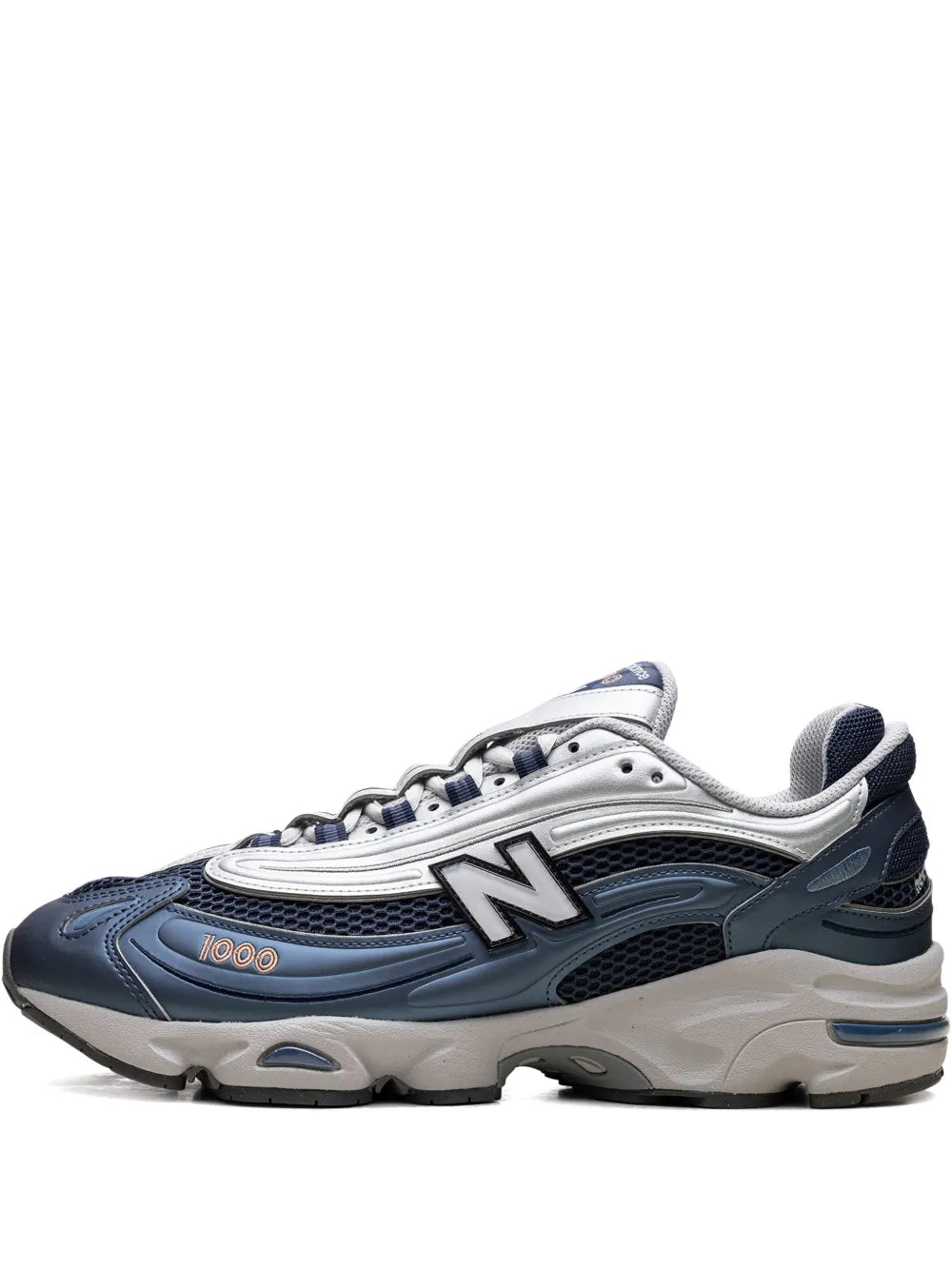 New Balance 1000 Vintage Indigo/Silver Metallic Trainers Grazuv Mart