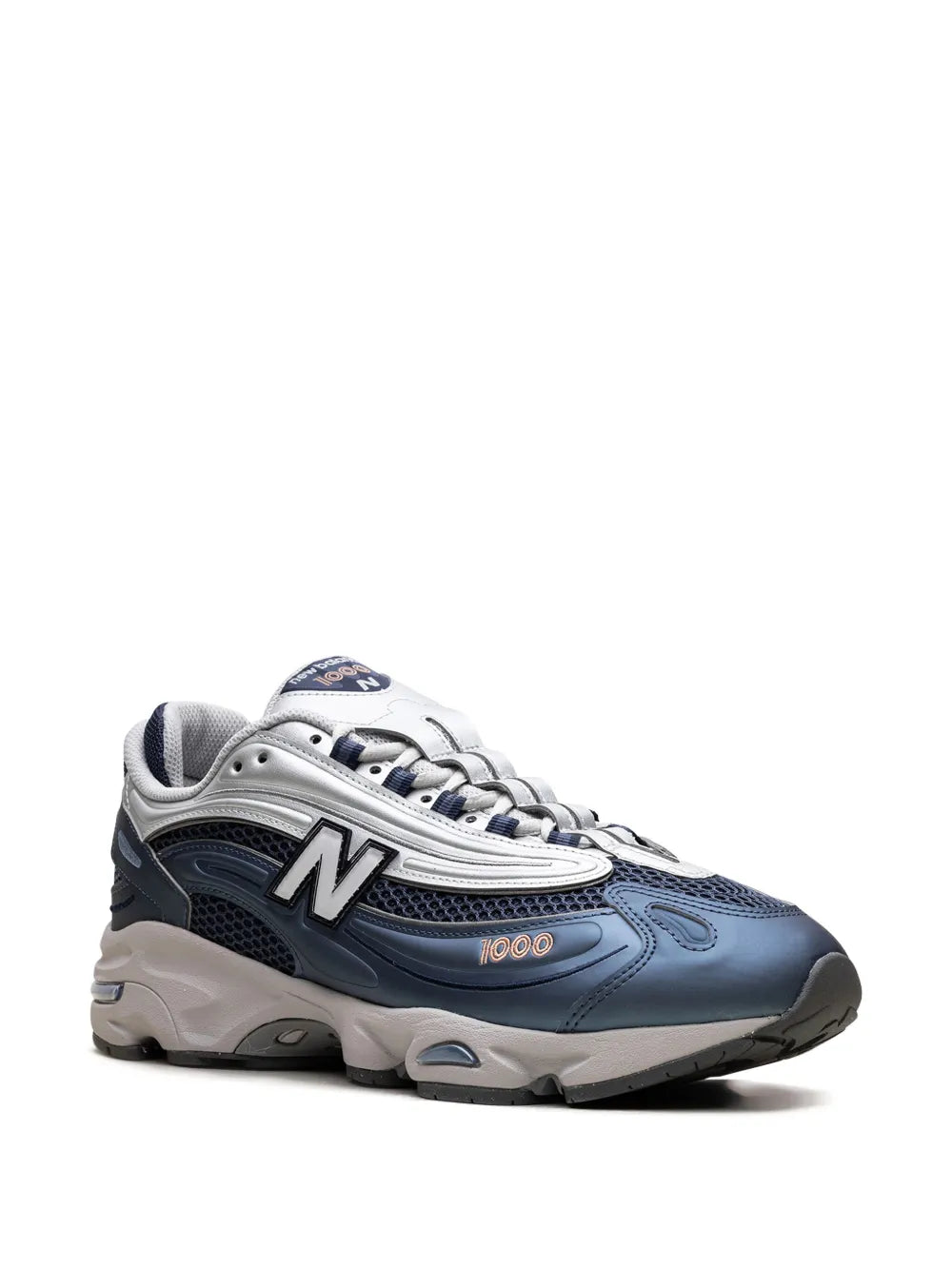 New Balance 1000 Vintage Indigo/Silver Metallic Trainers Grazuv Mart
