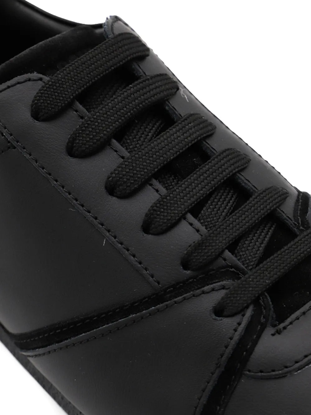 Moschino Leather Suede Panel Sneakers Grazuv Mart