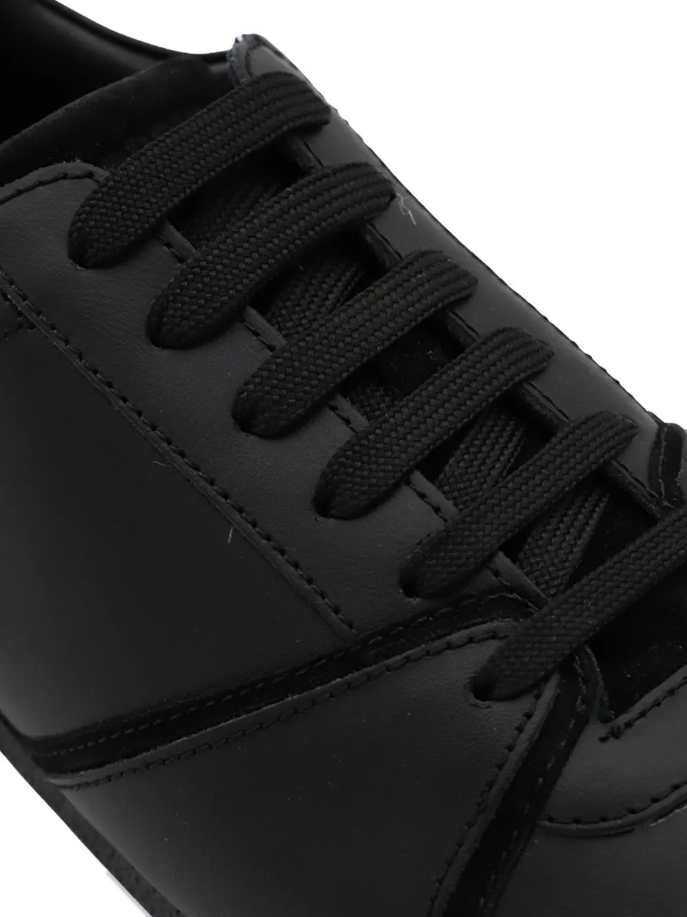 Moschino Leather Suede Panel Sneakers Grazuv Mart